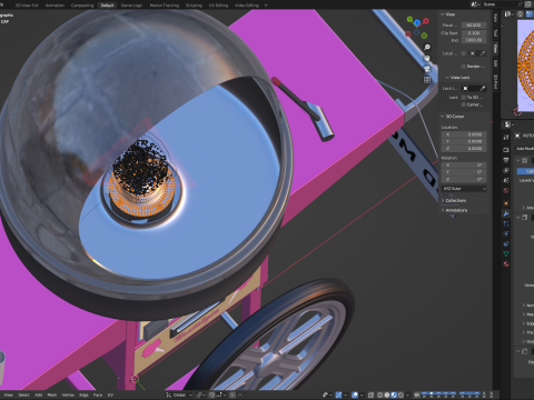 Cotton Candy Machine 3D मॉडल