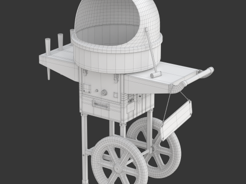 Cotton Candy Machine 3D मॉडल