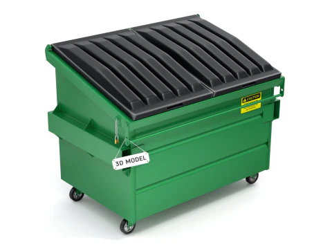 Daur Ulang Tempat Sampah Model 3D