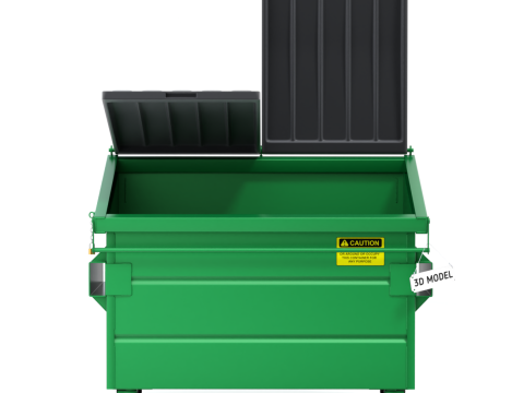 Recycling Dumpster Modelo 3D