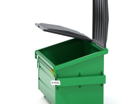 Recycling Dumpster Modelo 3D