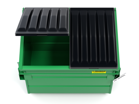 Recycling Dumpster Modelo 3D