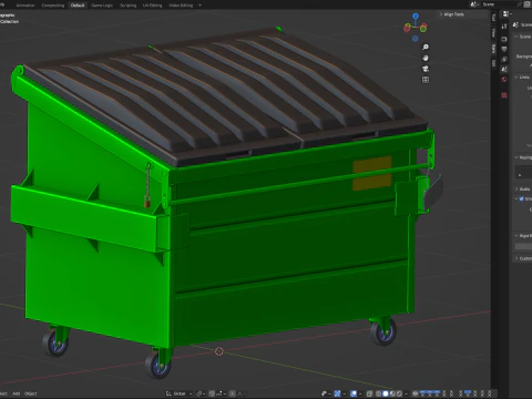 Daur Ulang Tempat Sampah Model 3D