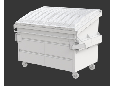 Recycling Dumpster Modelo 3D