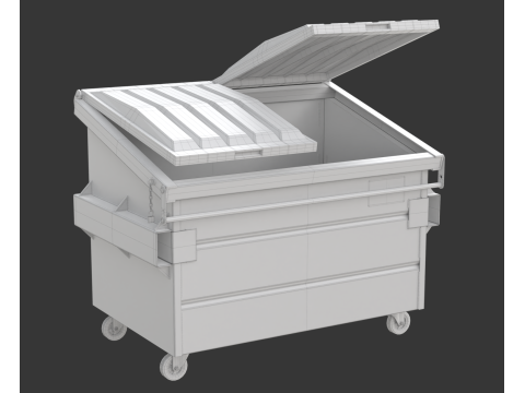 Recycling Dumpster Modelo 3D