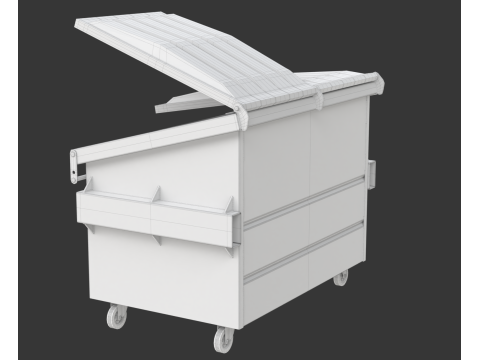 Recycling Dumpster Modelo 3D
