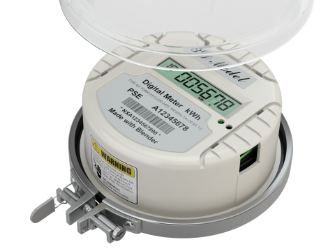 Smart Electric Meter 3D-Modell
