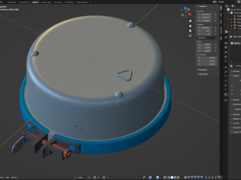 Smart Electric Meter 3D-Modell