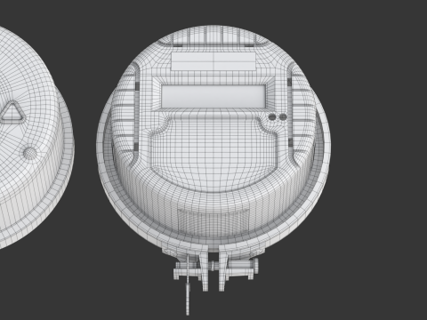 Smart Electric Meter 3D-Modell