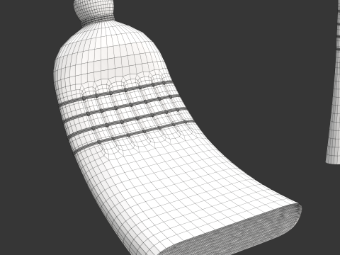 Straw Broom with Dustpan Modèle 3D