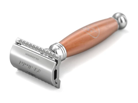 Shaving Kit with Wooden Handles 3D Model