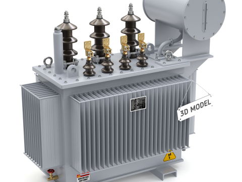 High Voltage Power Electrical Industry Transformer 3D Модель