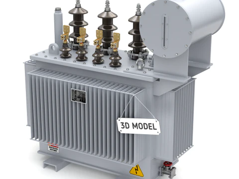 High Voltage Power Electrical Industry Transformer 3D Model