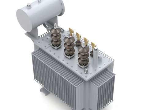 High Voltage Power Electrical Industry Transformer 3D Model