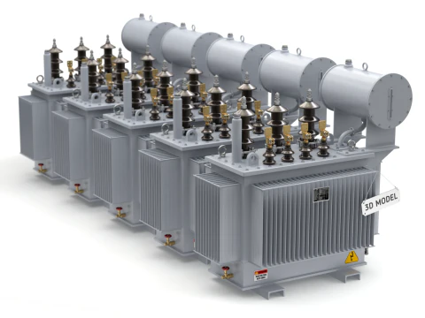 High Voltage Power Electrical Industry Transformer 3D Model