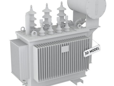 High Voltage Power Electrical Industry Transformer 3D मॉडल