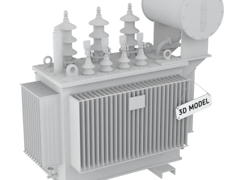 High Voltage Power Electrical Industry Transformer 3D Model