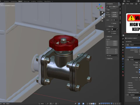 High Voltage Power Electrical Industry Transformer 3D Model