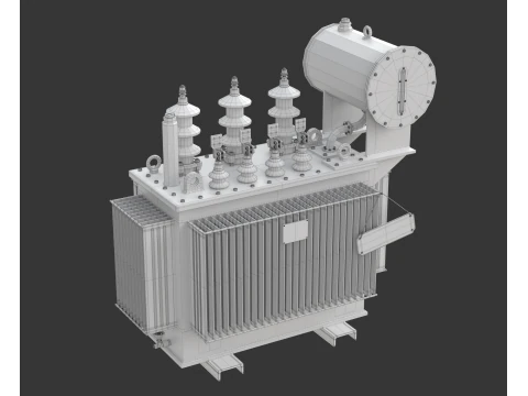 High Voltage Power Electrical Industry Transformer 3D Model