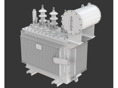 High Voltage Power Electrical Industry Transformer 3D मॉडल