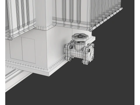 High Voltage Power Electrical Industry Transformer 3D Model