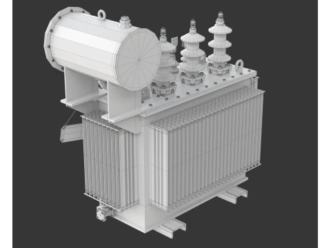 High Voltage Power Electrical Industry Transformer 3D Model