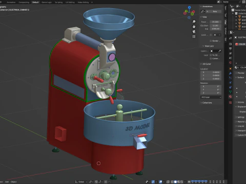 Coffee Roaster 3D Model