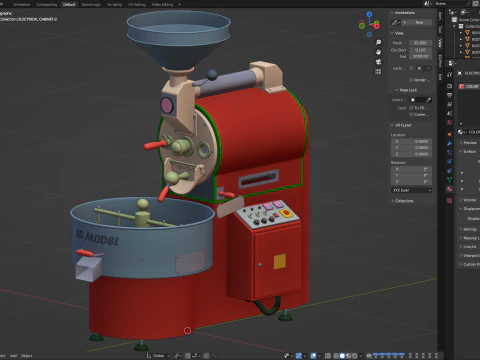 Coffee Roaster 3D Model