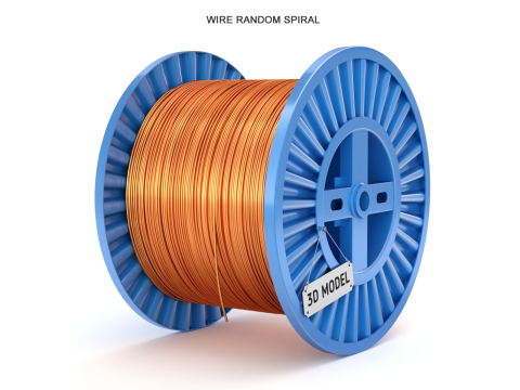 Copper Wire Spool 3D Модель