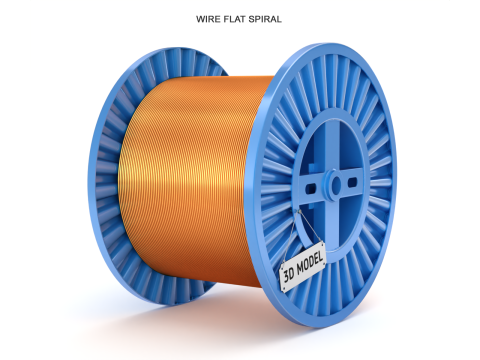 Copper Wire Spool Modelo 3D