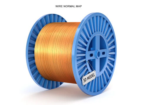 Carretel de fio de cobre Modelo 3D