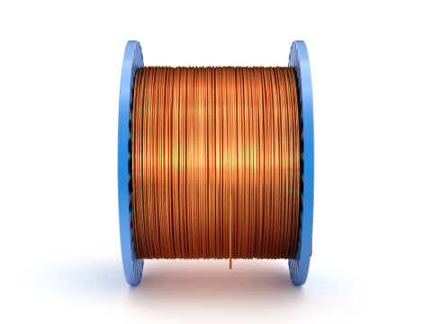 Copper Wire Spool Modelo 3D