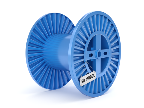 Copper Wire Spool Modelo 3D