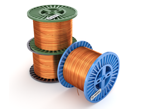 Copper Wire Spool Modelo 3D