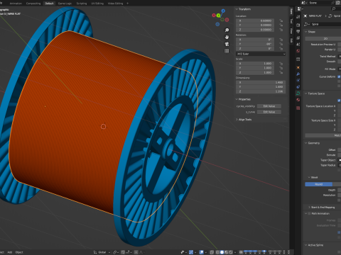 Copper Wire Spool Modelo 3D