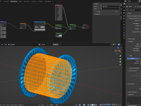 Copper Wire Spool Modelo 3D