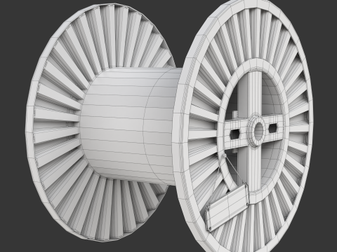 Copper Wire Spool Modelo 3D