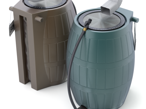 Rain Barrel Model 3D