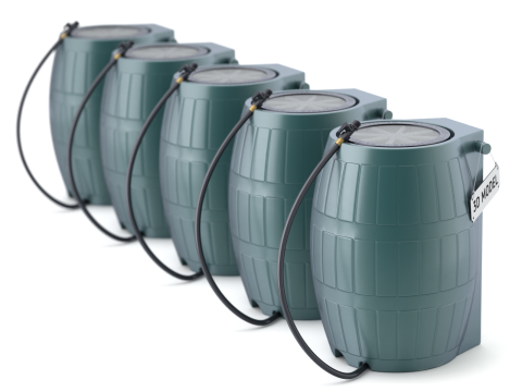 Rain Barrel Model 3D