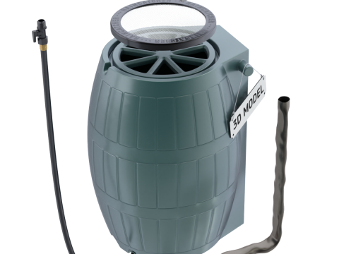 Rain Barrel Model 3D