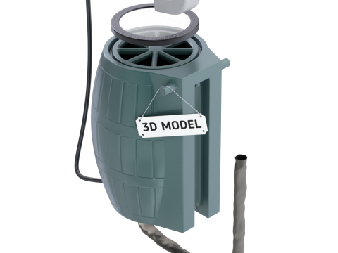 Rain Barrel Model 3D