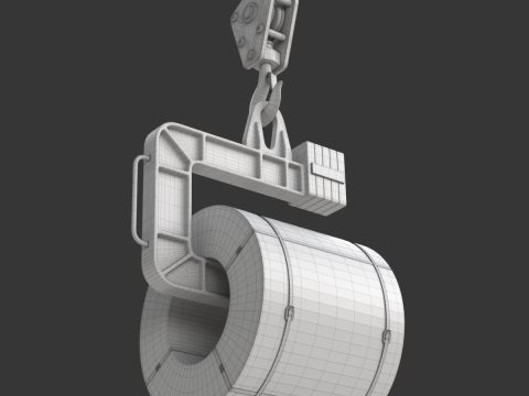 Coil Lifter with Copper Coil 3D-Modell