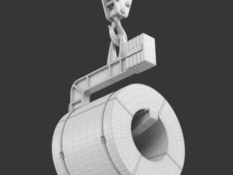 Coil Lifter with Copper Coil 3D-Modell