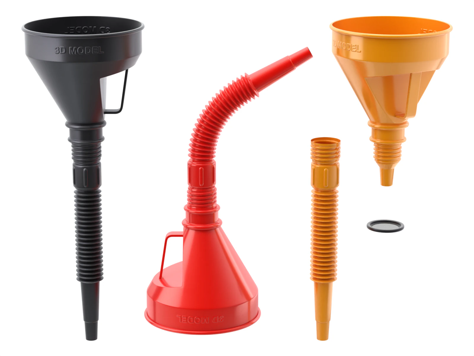 Fuel Funnel 3D Model .c4d .max .obj .3ds .fbx .stl .blend