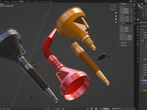 Fuel Funnel Modelo 3D
