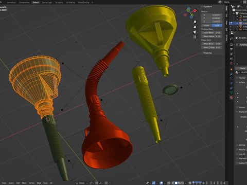 Fuel Funnel 3D Model