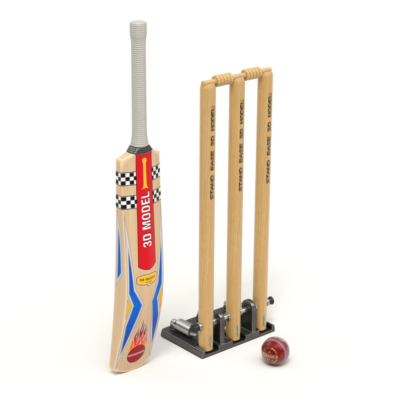 Cricket-Set 3D Modell .c4d .max .obj .3ds .fbx .stl .blend 