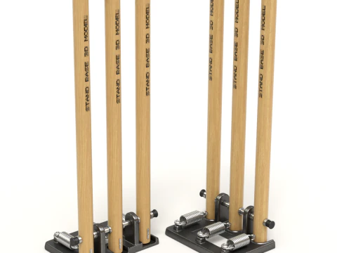 Cricket-Set 3D Modell