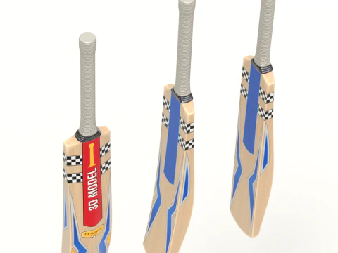 Cricket-Set 3D Modell