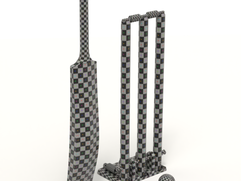 Cricket Set Modèle 3D